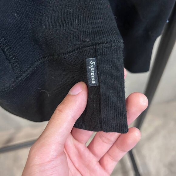 Supreme SS18 Studded Hooded Sweatshirt Black - Picture 4 of 10